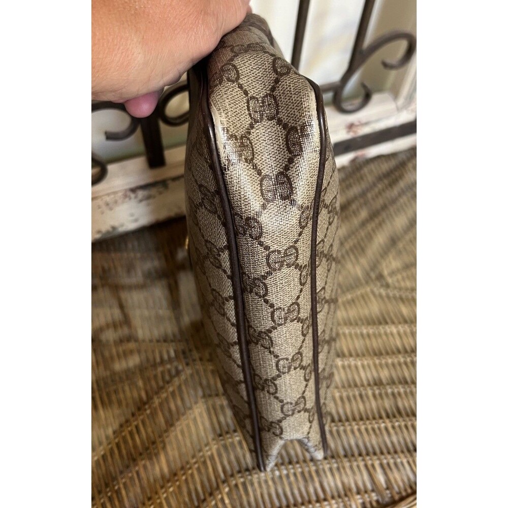 Gucci Vintage 1970’s/1980's Classic GG Monogram Wristlet Travel Pouch - Picture 6 of 14